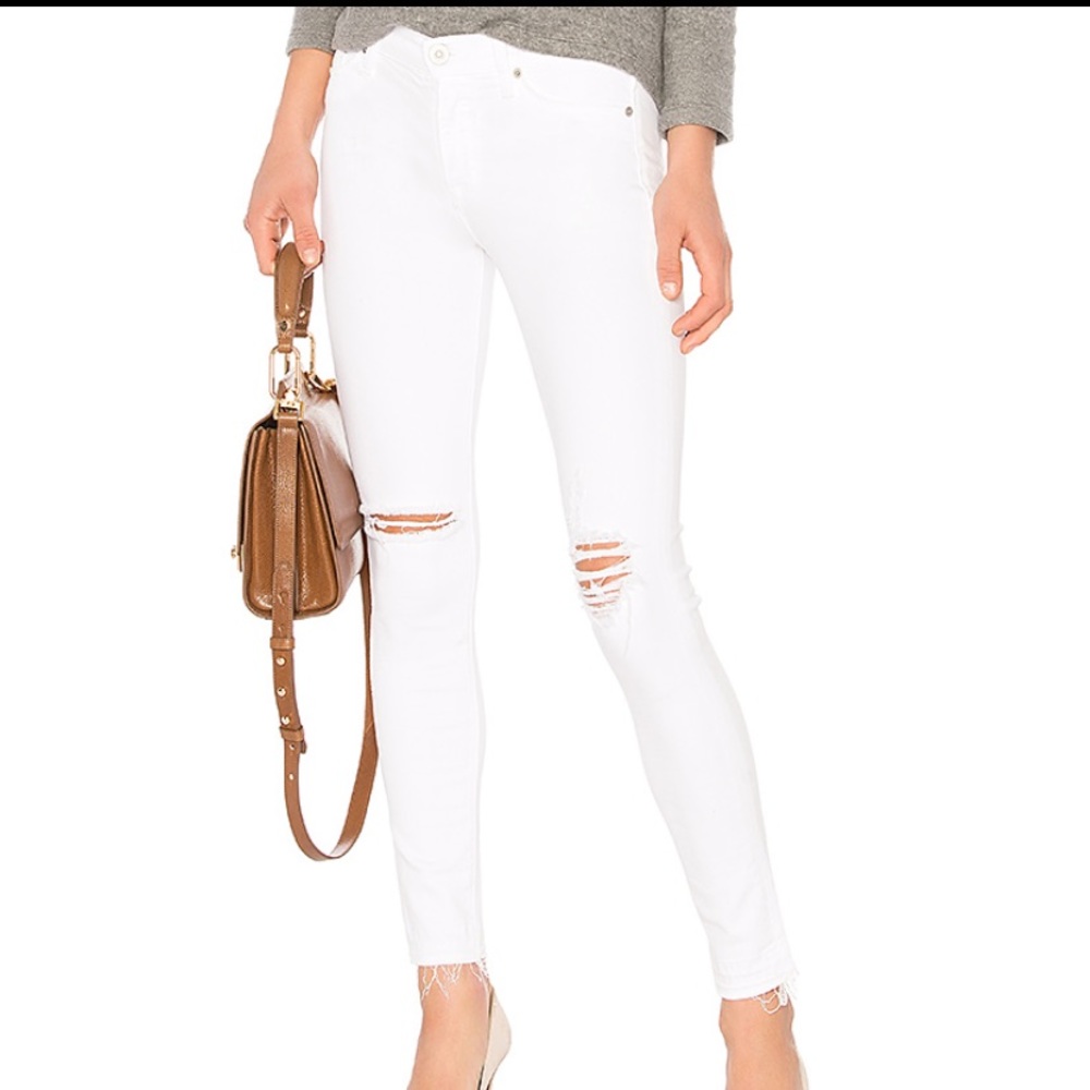 Hudson Nico Midrise Ankle Raw Hem